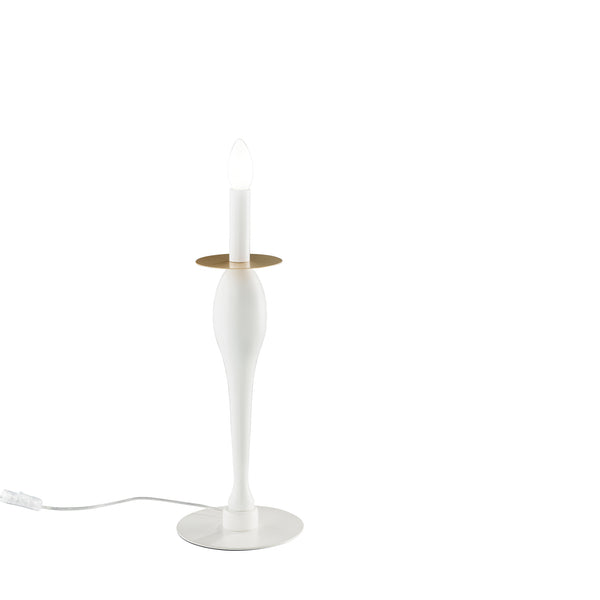 LUME ARMSTRONG BIANCO/ORO 1XE14 18X45CM