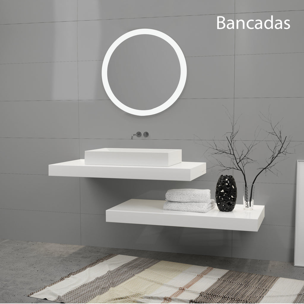 PIANI DI LAVORO E SPECCHI LACCATI LUCIDI O OPACHI