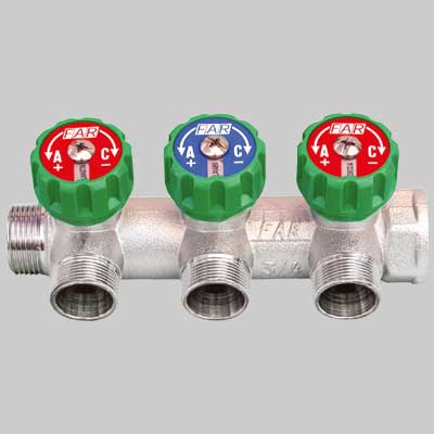 COLLETTORE MULTI FAR 34 CON RUBINETTI