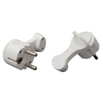 SPINA SCHUKO ULTRAPIATTA 90° BIANCO