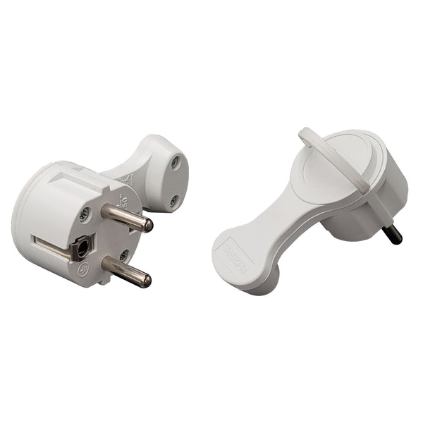 SPINA SCHUKO ULTRAPIATTA 90° BIANCO