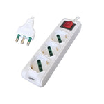 MULTIPRESA 3 USCITE SCHUKO P40 C/INT BCO