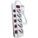 MULTIPRESA 5 USCITE SCHUKO P40 +INT. INDIPENDENTI BCO