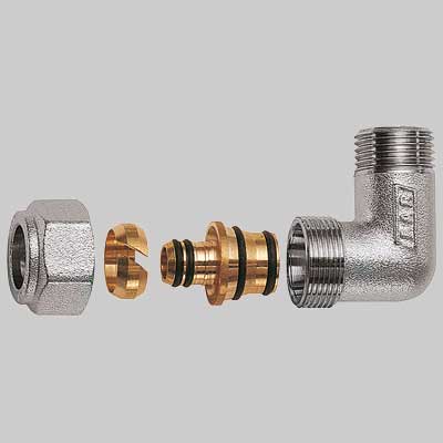 GOMITO MASCHIO CROMATO FAR COMPLETO
