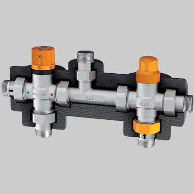 GRUPPO SOLARE CON DEVIATORE TERMOSTATICO