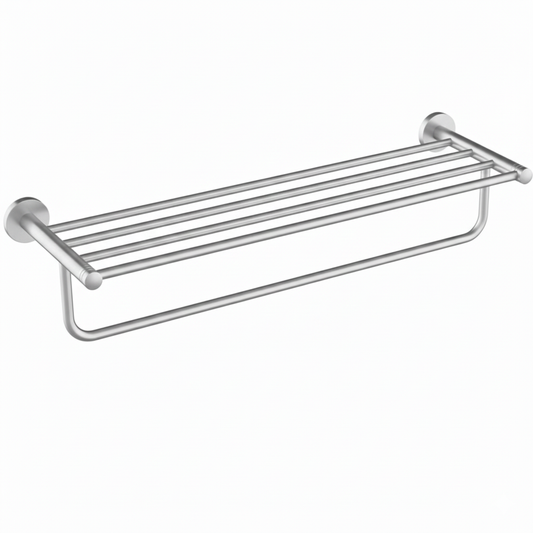 PORTA ASCIUGAMANI SMOOTH NIQUEL CON RIPIANO