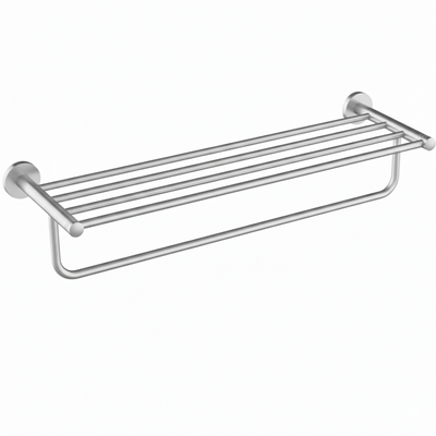 PORTA ASCIUGAMANI SMOOTH NIQUEL CON RIPIANO