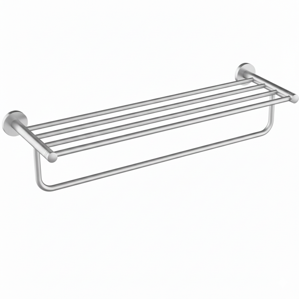 PORTA ASCIUGAMANI SMOOTH NIQUEL CON RIPIANO