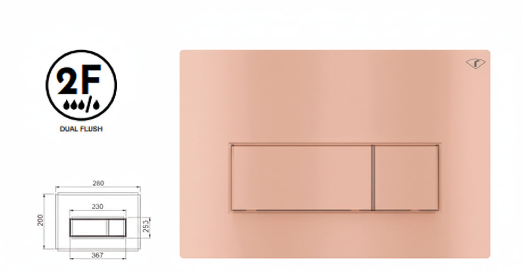 KIT PER WC SOSPESO/TERRA ROSE GOLD