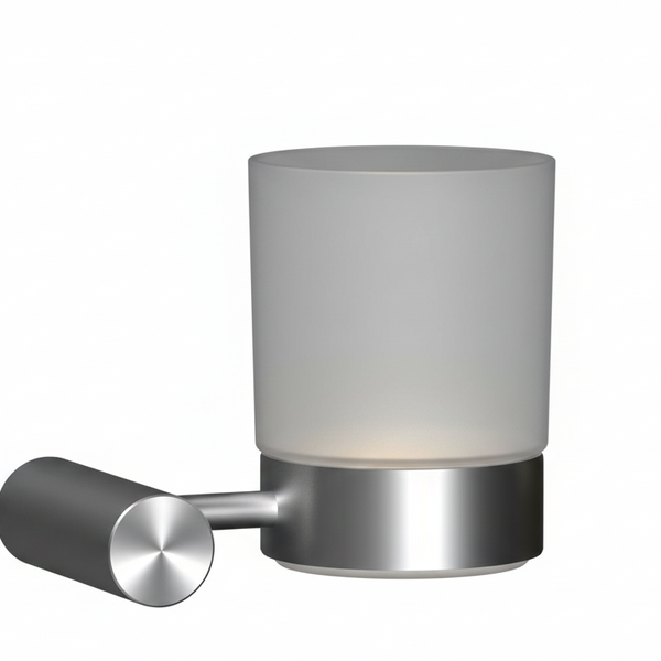 TAZZA DI VETRO SMOOTH NIQUEL