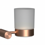 TAZZA DI VETRO BASE ROSA ORO