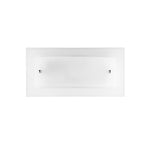 APPLIQUE DRITTA/CURVA BIANCA 1XE27 30X11X15CM