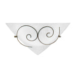 APPLIQUE RICCIOLO BIANCA 1XE27 40X10,5X19CM