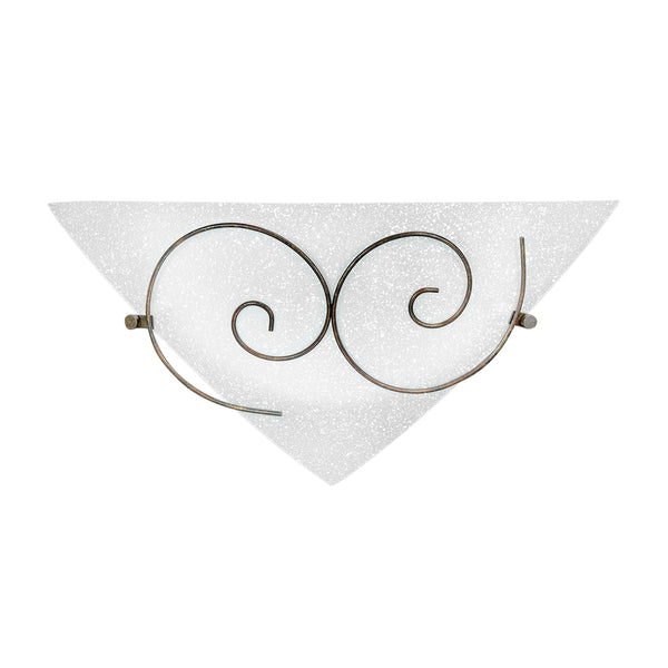 APPLIQUE RICCIOLO BIANCA 1XE27 40X10,5X19CM