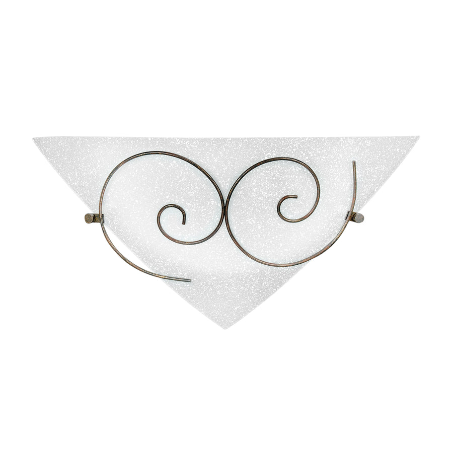APPLIQUE RICCIOLO BIANCA 1XE27 40X10,5X19CM