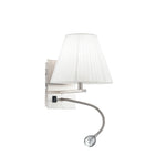 APPLIQUE LED + 1XE14 HELLY TONDA BIANCA 3W 60LM 4500K 20X30X24CM