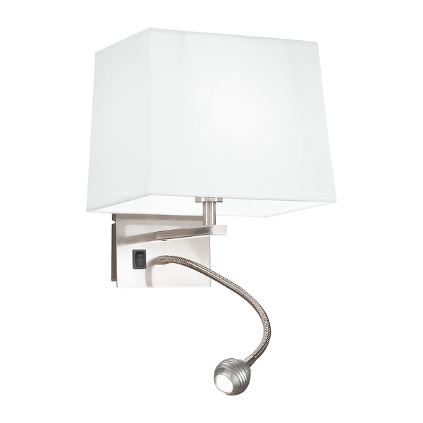 APPLIQUE LED + 1XE14 HELLY PIRAMIDALE BIANCA 3W 60LM 4500K 22X30X24CM