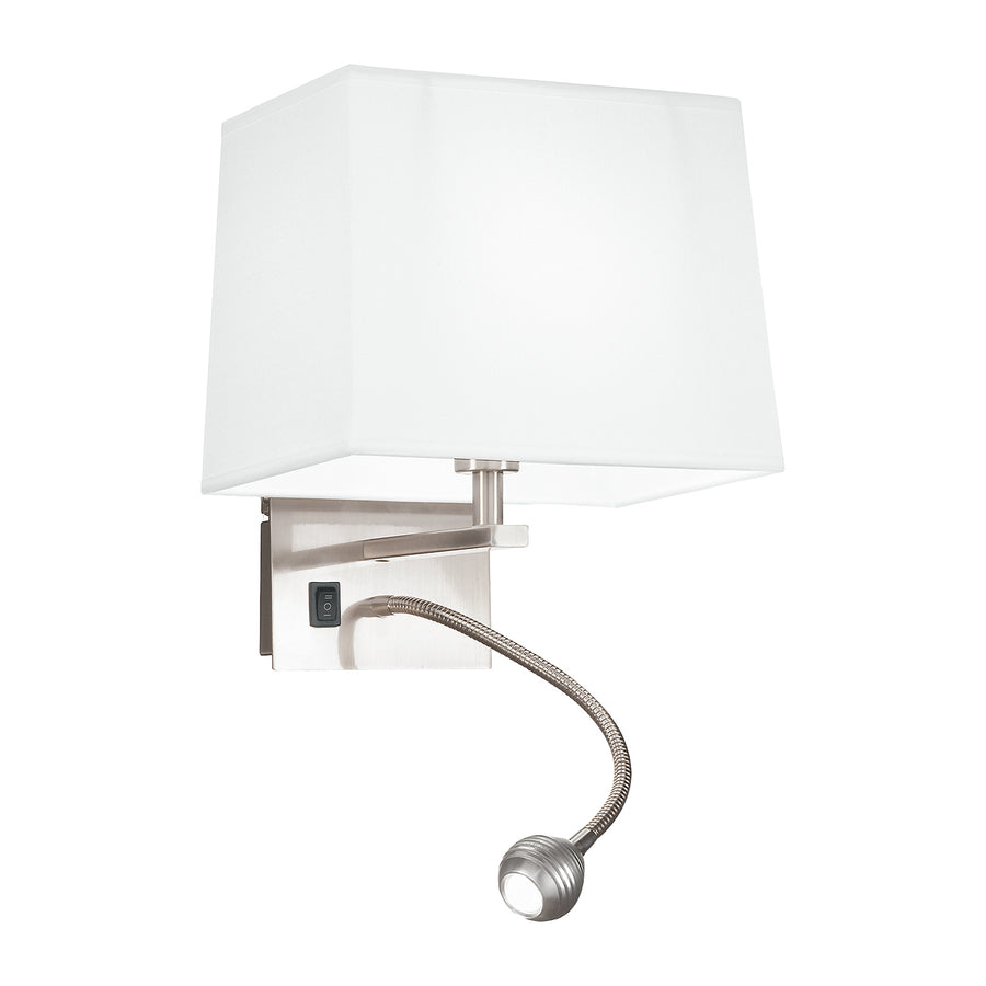 APPLIQUE LED + 1XE14 HELLY PIRAMIDALE BIANCA 3W 60LM 4500K 22X30X24CM
