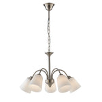 LAMPADARIO 1162 NICKEL 5XE14 60X88CM