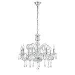 LAMPADARIO CRISTALLO TRASPARENTE 8XE14 70X135CM