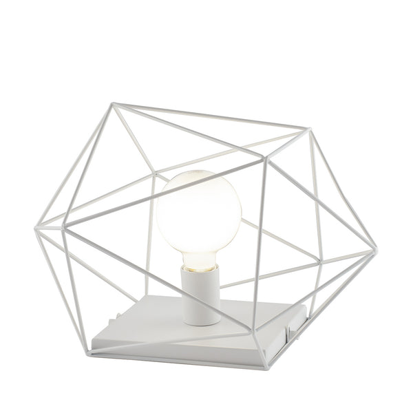 LUME ABRAXAS BIANCO 1XE27 40,5X29,5X26,5CM