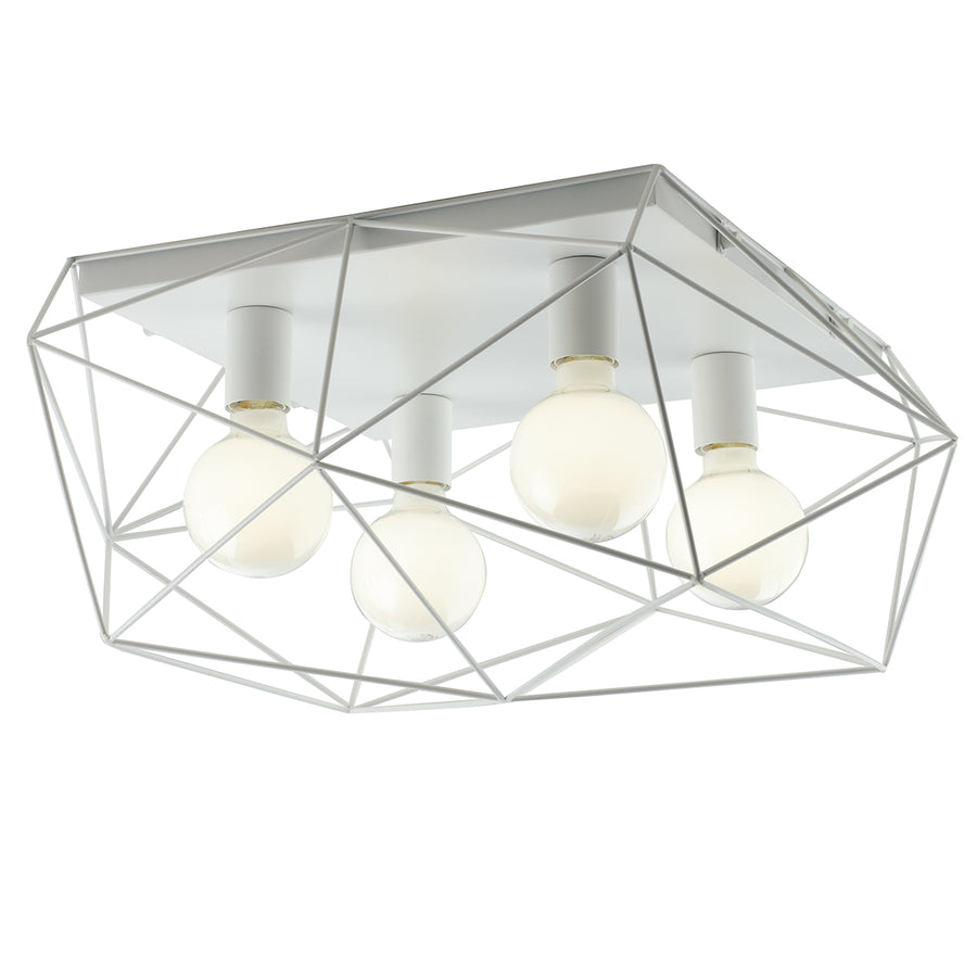 PLAFONIERA ABRAXAS BIANCA 4XE27 41,7X40X26,5CM