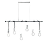 SOSPENSIONE ADMIRAL CROMO 6XE27 100X135CM