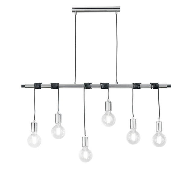 SOSPENSIONE ADMIRAL CROMO 6XE27 100X135CM