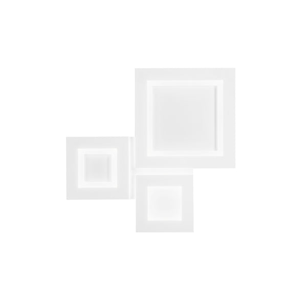 PLAFONIERA ALBERS BIANCA IN METALLO 40W CCT 3000/4000/6500K 50X48.5X4.5CM
