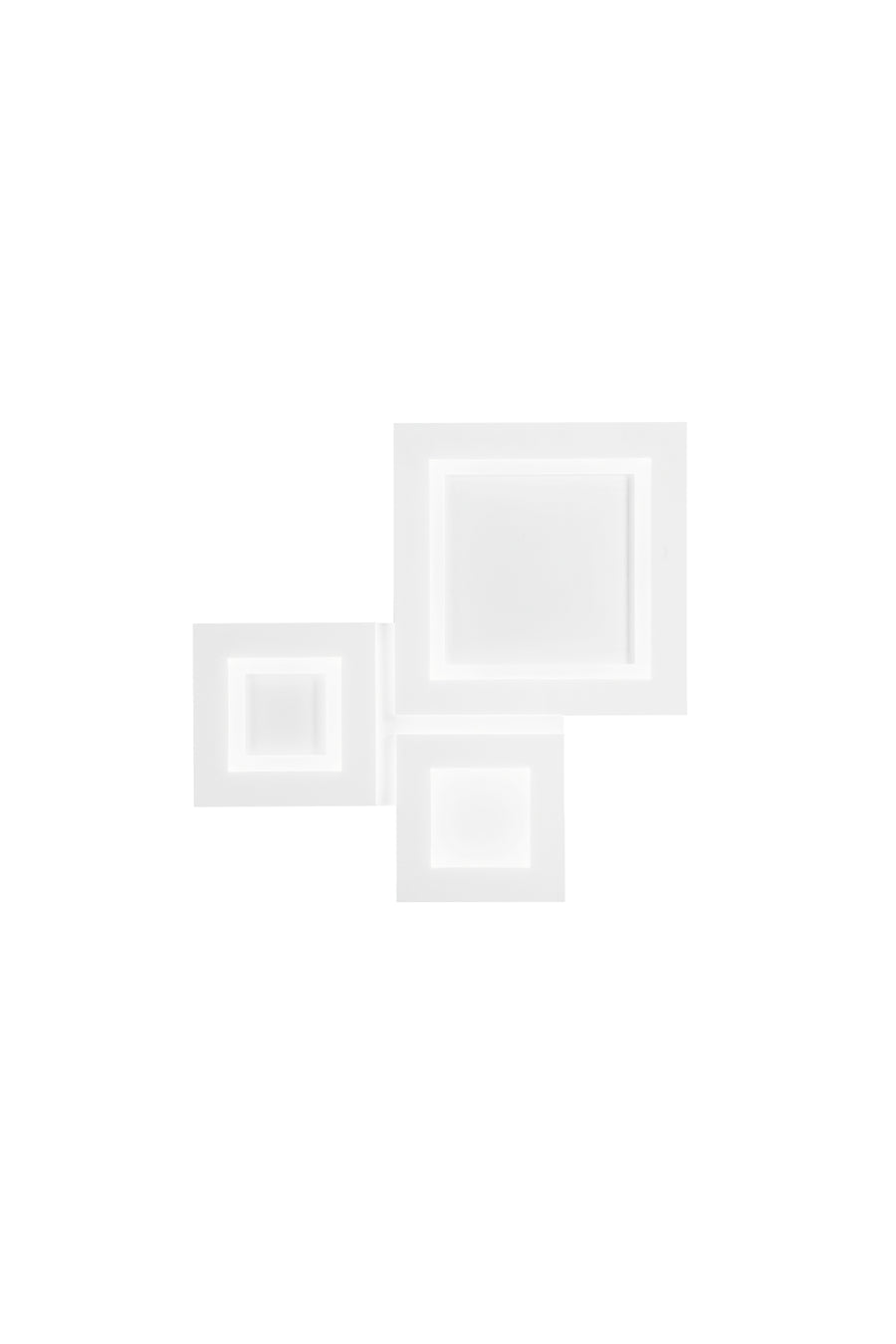 PLAFONIERA ALBERS BIANCA IN METALLO 40W CCT 3000/4000/6500K 50X48.5X4.5CM