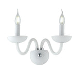 APPLIQUE ALFIERE BIANCA/CROMO 2XE14 12X23X26CM