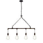 SOSPENSIONE AMARCORD RUGGINE 4XE27 86X110CM