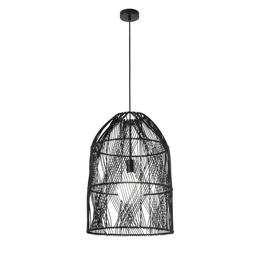 SOSPENSIONE ANCELLA LEGNO 1XE27 40X40X212,5CM