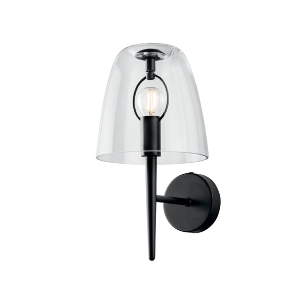 APPLIQUE ARES TRASPARENTE 1XE14 10X22X33,7CM