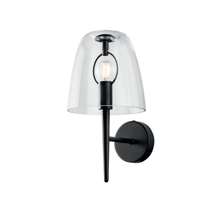 APPLIQUE ARES TRASPARENTE 1XE14 10X22X33,7CM
