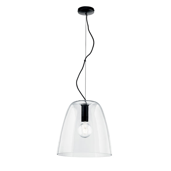 SOSPENSIONE ARES TRASPARENTE 1XE27 35X117CM