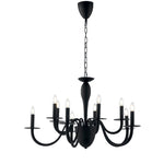 LAMPADARIO ARMSTRONG NERO 10XE14 92X150CM
