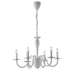 LAMPADARIO ARMSTRONG BIANCO/ORO 6XE14 78X150CM