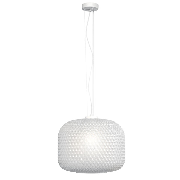 SOSPENSIONE ASHFORD SFERICA BIANCA 1XE27 40X150CM