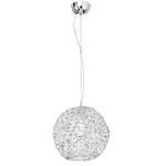 SOSPENSIONE ASTRA CROMO 1XE27 35X35X120CM