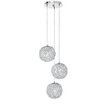 SOSPENSIONE ASTRA CROMO 3XE27 40X120CM