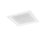 PLAFONIERA AUX GRIGIA QUADRATA IN PMMA 40W CCT 3000/4000/6500K 60X5.5CM