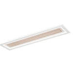 PLAFONIERA AUX BEIGE RETTANGOLARE IN PMMA 40W CCT 3000/4000/6500K 120X30X5.5CM