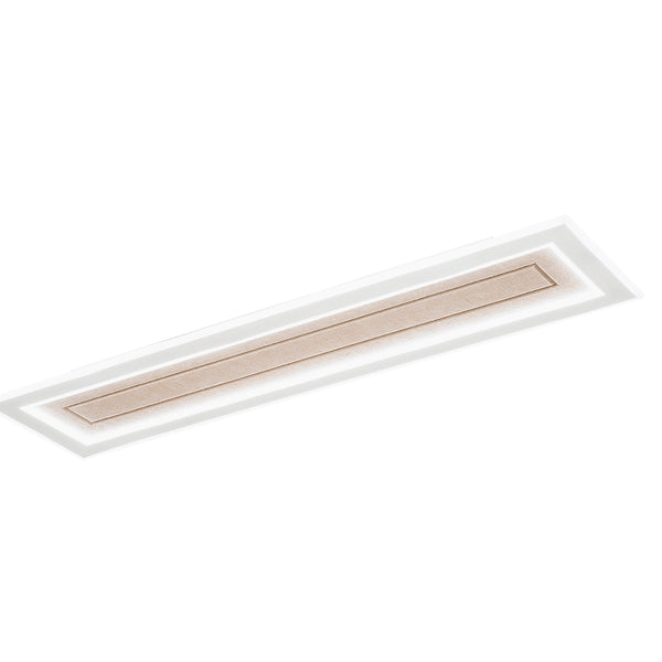 PLAFONIERA AUX BEIGE RETTANGOLARE IN PMMA 40W CCT 3000/4000/6500K 120X30X5.5CM