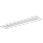 PLAFONIERA AUX GRIGIA RETTANGOLARE IN PMMA 40W CCT 3000/4000/6500K 120X30X5.5CM