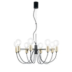 SOSPENSIONE AXON NERA/ORO 8XE27 66X7,5X143CM