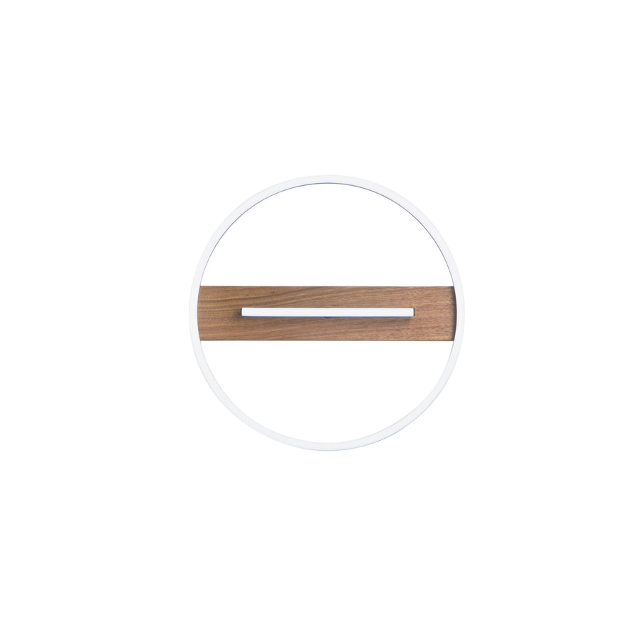 PLAFONIERA LED AZIMUTH NERA/LEGNO 26W 3290LM CCT 40,5X5CM