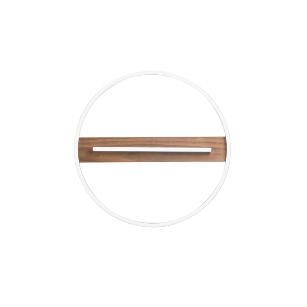 PLAFONIERA LED AZIMUTH NERA/LEGNO 36W 4820LM CCT 50X5CM