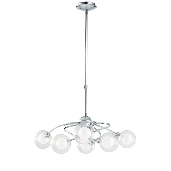 LAMPADARIO BLOG CROMO 6XG9 66X111CM