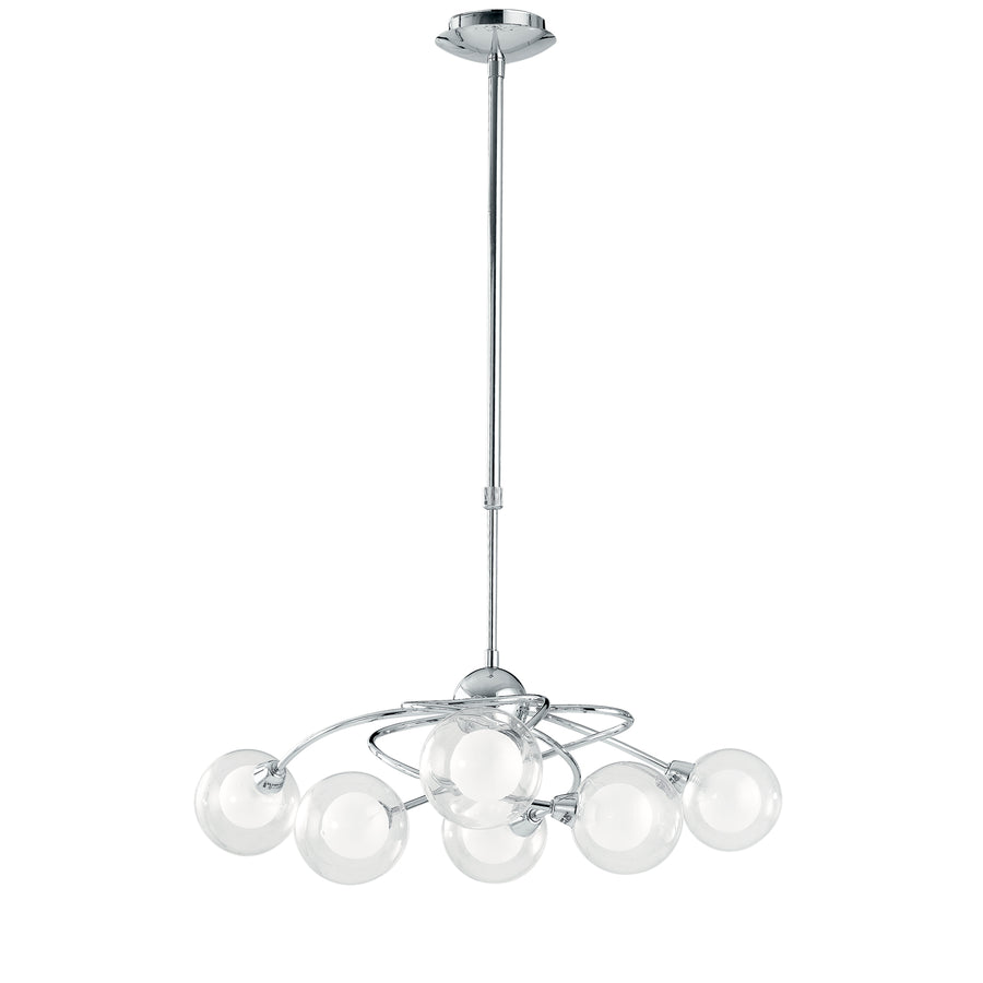 LAMPADARIO BLOG CROMO 6XG9 66X111CM